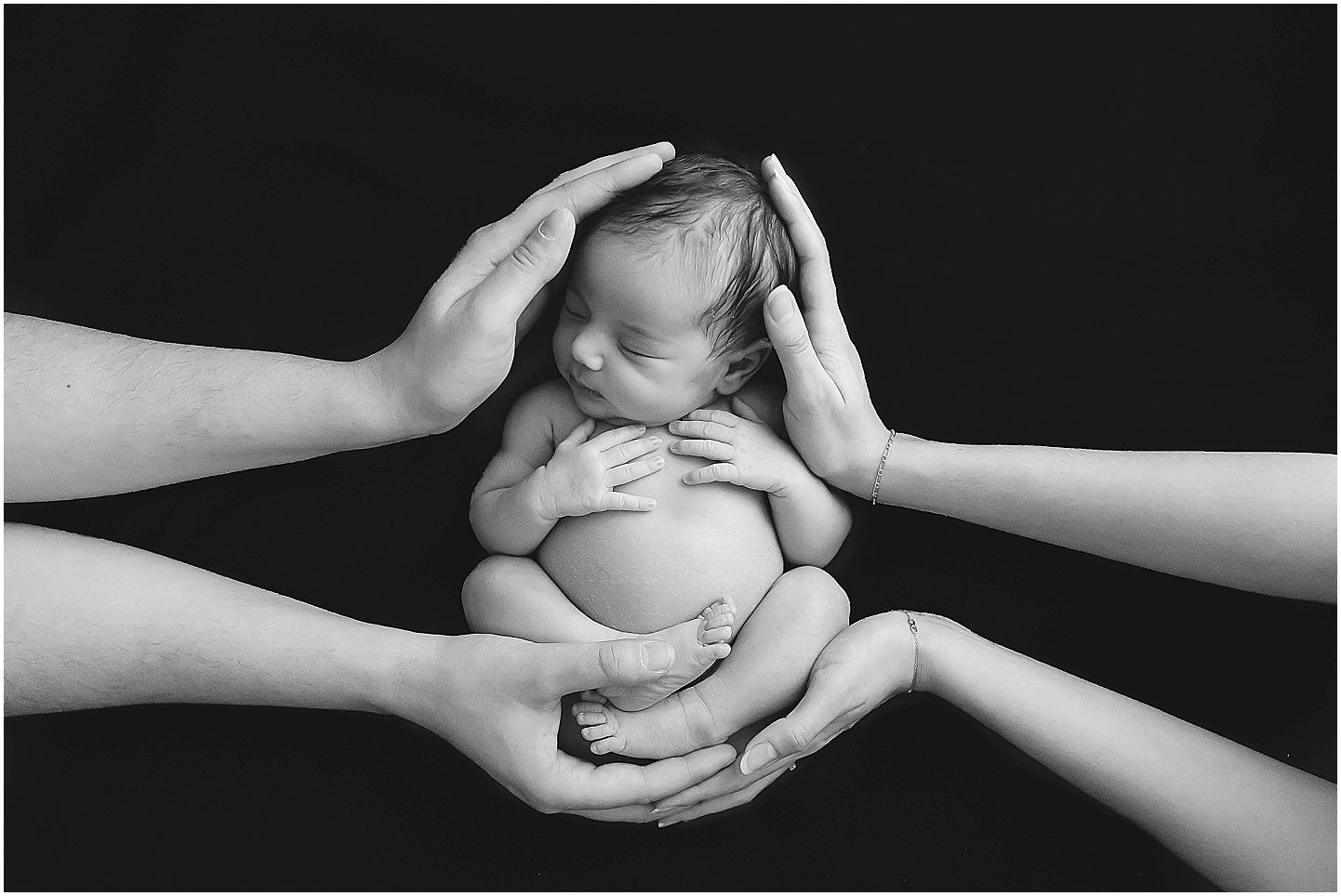 Séance studio nouveau-né Enghien les bains